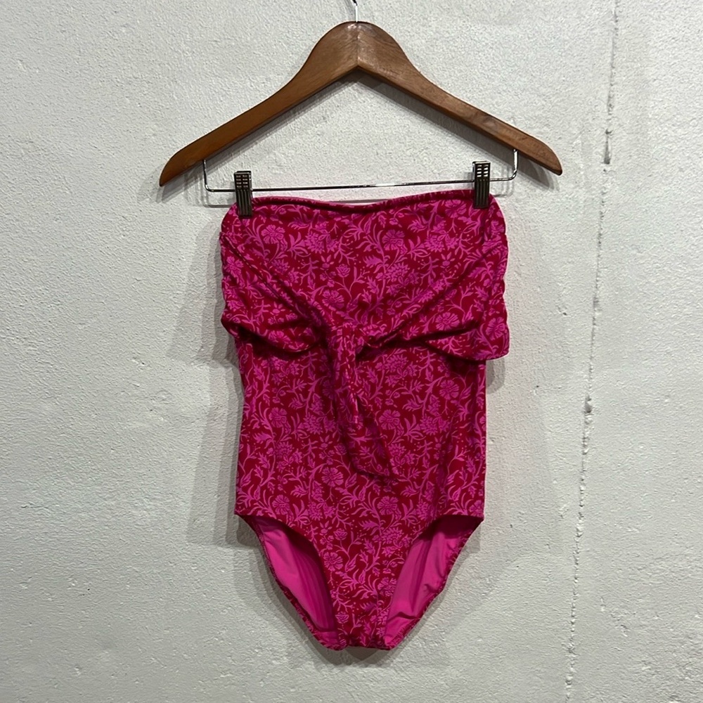 Vineyard Vines Strapless Tie Front One Piece